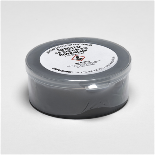 Silver/black Fingerprint Powder 2 Oz 59ml - Disposable