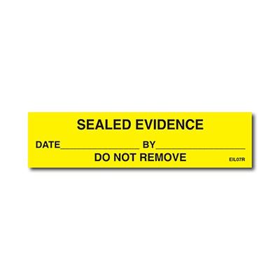 Sirchie - SEALED EVIDENCE Labels