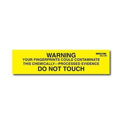 Sirchie - WARNING-DO NOT TOUCH Labels 1 inch x 4 inch (Roll of 250)