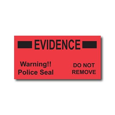 Sirchie - POLICE SEAL Evidence Labels