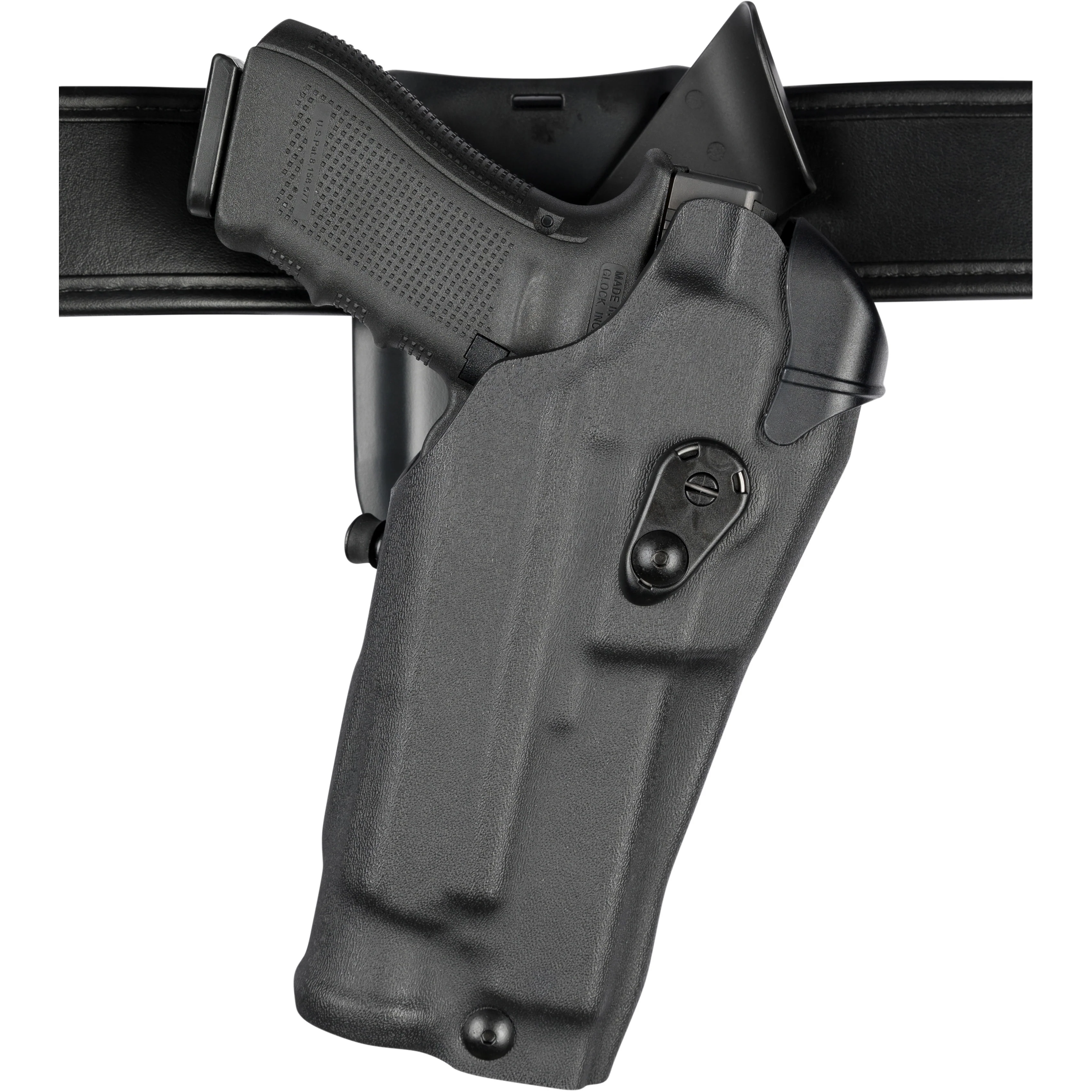 Model 6395RDS ALS Low-Ride Level I Retention Duty Holster for Glock 19 Gens 1-4 w/ Light/Laser