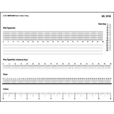 Sirchie - Typewriter Measurement Template