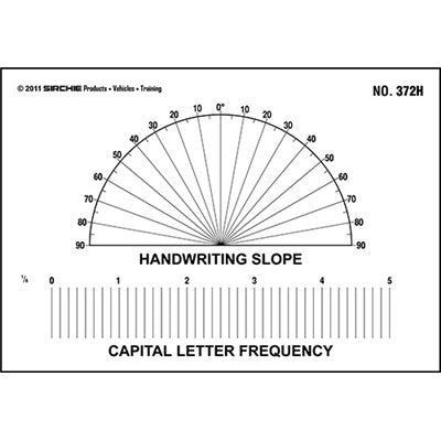 Sirchie - Slope Protractor & Letter Frequency Template