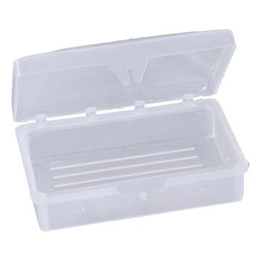 Hinged Soap Dish fits up to 3 oz bar (clear) - SD3