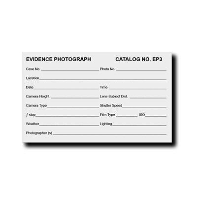 Sirchie - Photo Evidence Label