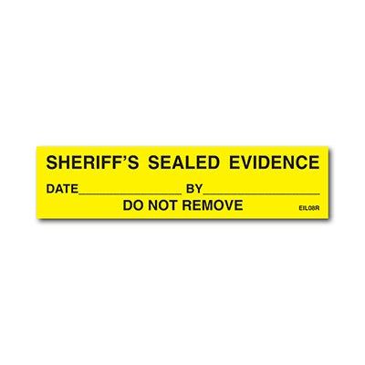 Sirchie - SHERIFFS SEALED EVIDENCE Labels