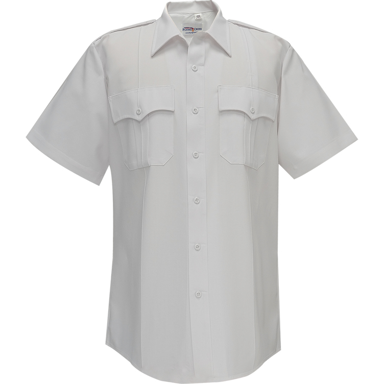 Command Women's Power Stretch Short Sleeve Shirt w/ Zipper - White - 34