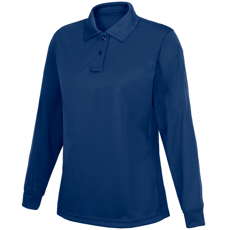 Women's Long Sleeve Impact Polo - Royal Blue - 3X-Large