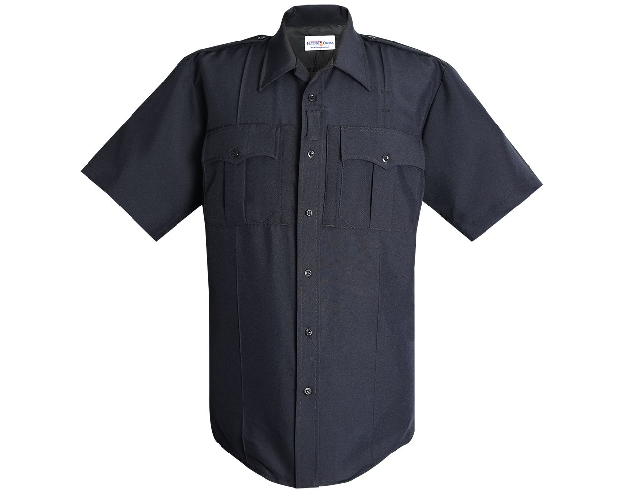 Command Power Stretch Short Sleeve Shirt w/ Zipper - LAPD Navy - X-Large
