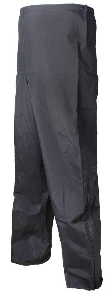 Reversible Rain Pants w/ Leg Zippers - Black
