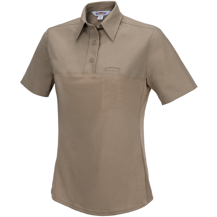 FX STAT Women's Short Sleeve Hybrid Shirt - Silver Tan - Small