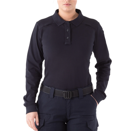 W Cotton L/S Polo
