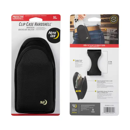 Clip Case Hardshell Universal QuickSlide Holster - Black