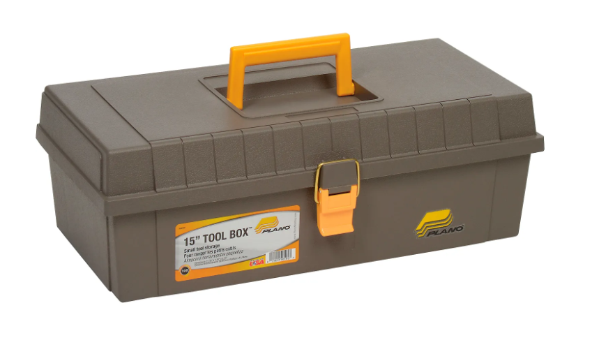 15 Tool Box Graphite Gray W/ Yellow Latch