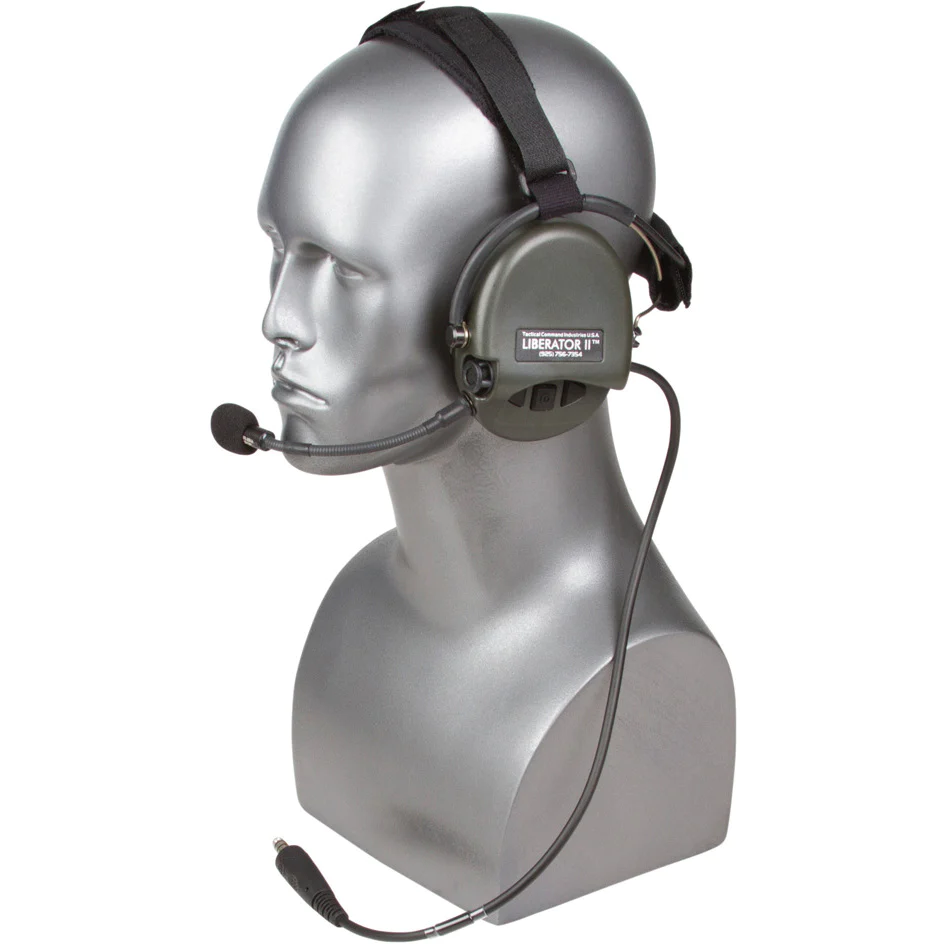 Liberator II Tactical Headset w/ Integrated Digital Hearing Protection w/ Tactical PTT