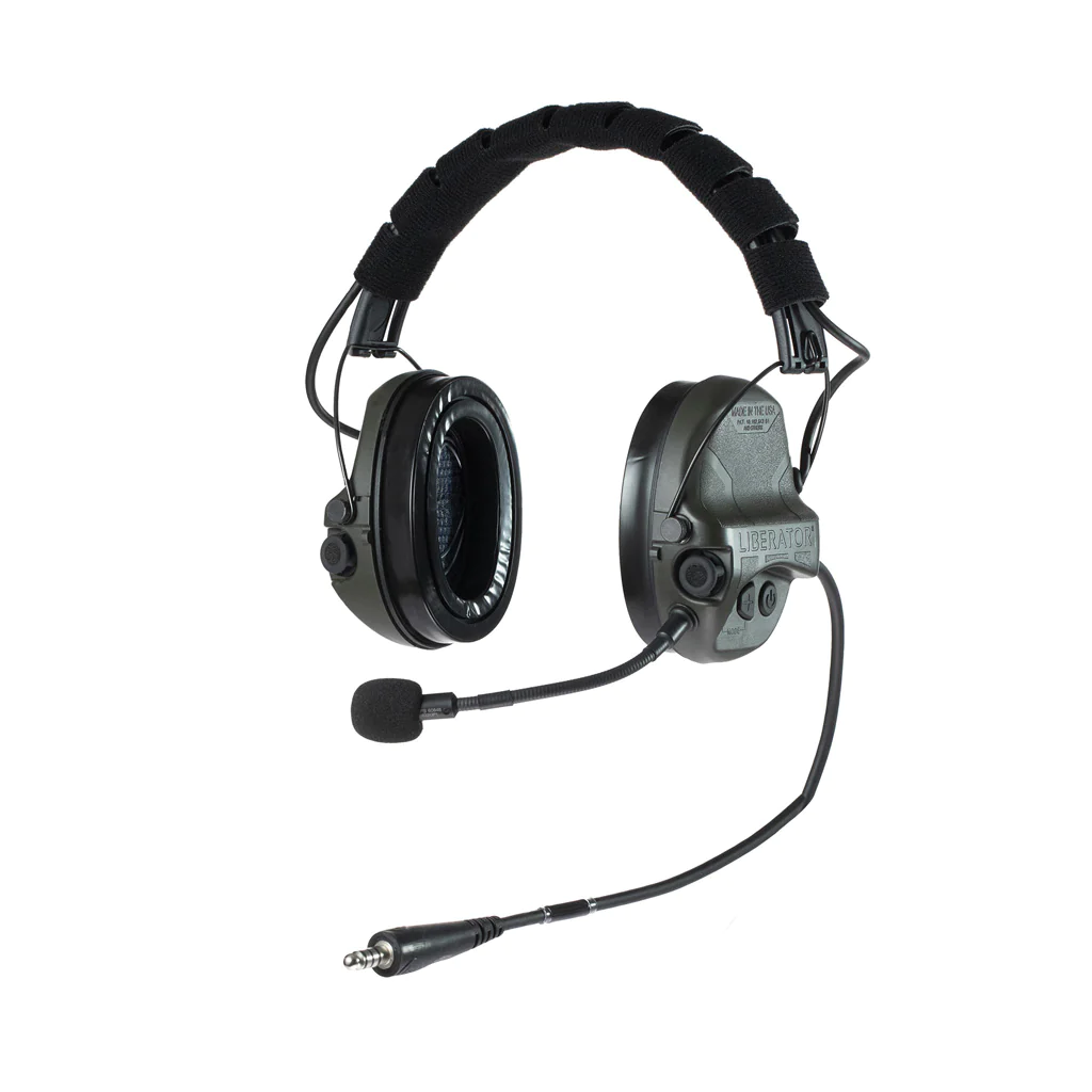 Liberator IV Advanced Single Comm Headset Only with Hearing Protection
