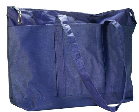 Royal Blue Canvas Diaper Bag - PDBB