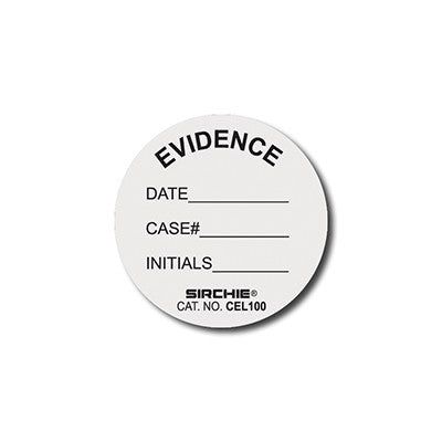 Sirchie - Circular Evidence Labels (1 3/8 inch Diameter)