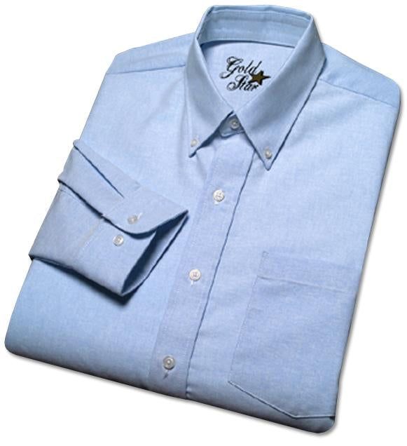 Gold Star Solid Color Oxford Shirt - Womens Long Sleeve