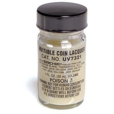 Sirchie - Fluorescent Invisible Coin Lacquer
