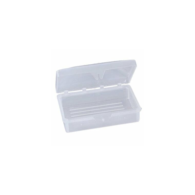 Hinged Soap Dish fits up to 3 oz bar (clear) - SD3