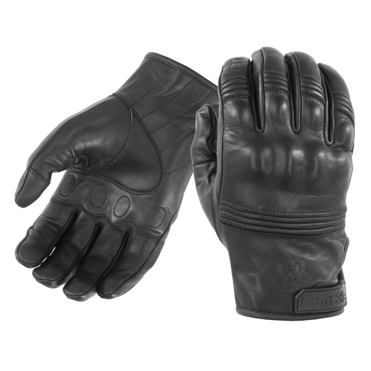 All-Leather Gloves with Knuckle Armor