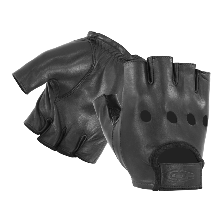 Half-Finger Leather Driving Gloves