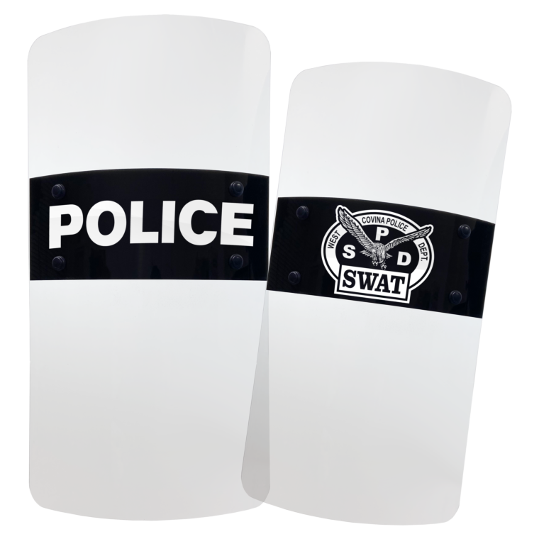 Custom Riot Shield Lettering (Laser UV Application)