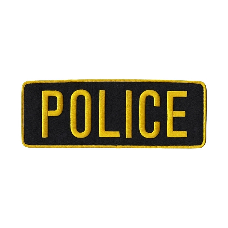 POLICE - Gold/Black - 11''x4''