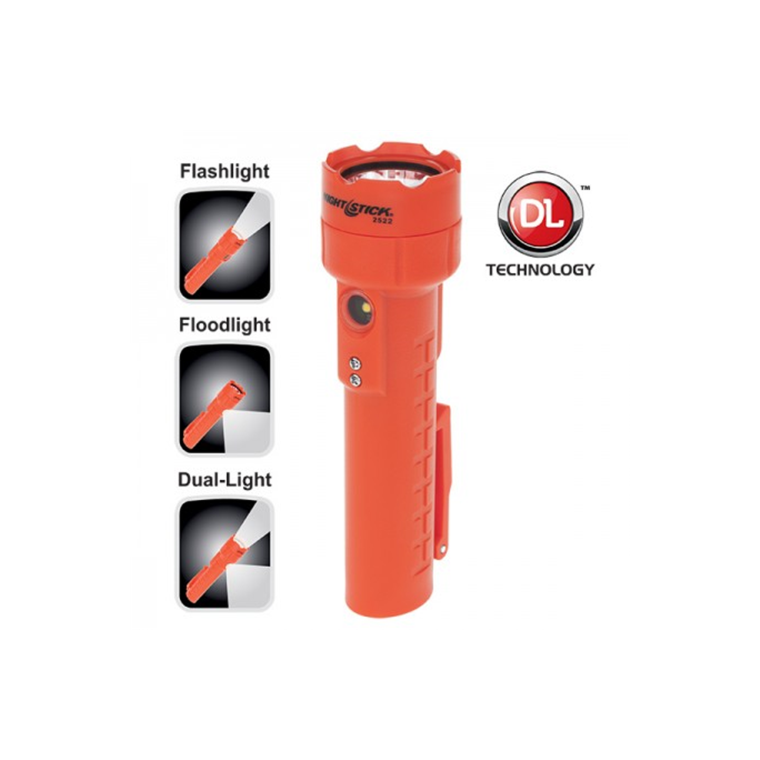Rechargeable Dual-Light Flashlight w/Dual Magnets