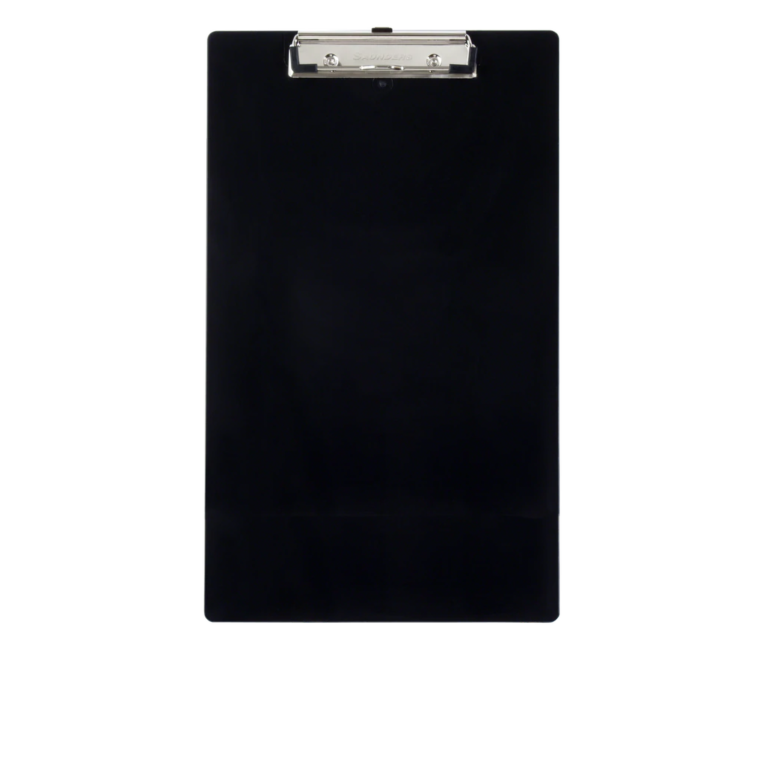 Recycled Plastic Clipboard - Legal - Black