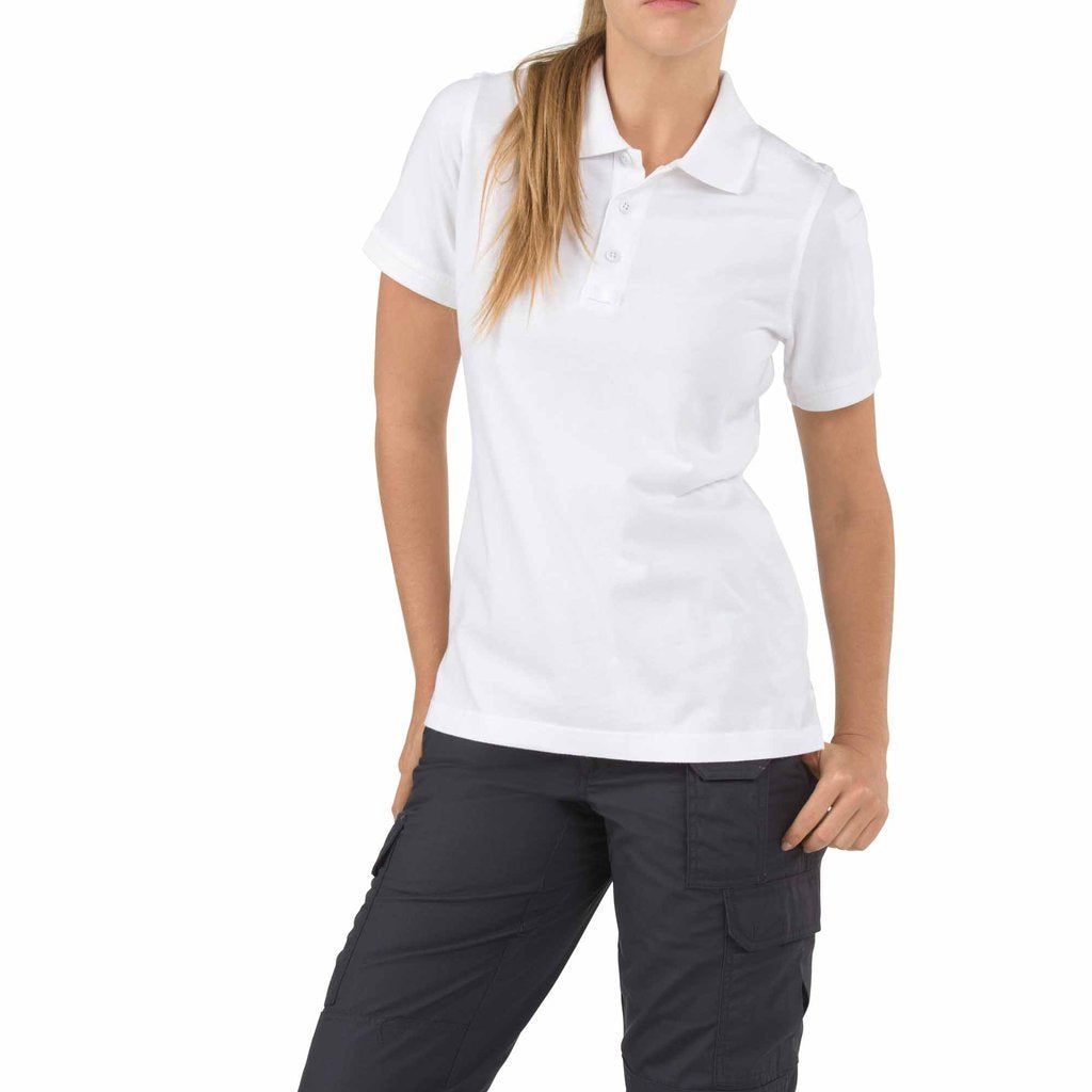 First Tactical - WOMEN'S PERFORMANCE SHORT SLEEVE POLO - White | Asphalt | Black | Khaki | Midnight Navy