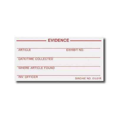 Sirchie - SIRCHSEAL Evidence Identification Labels roll of 100