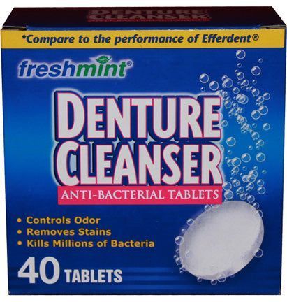 Freshmint Boxed Denture Cleanser Tablets - DENT40 | DENT90