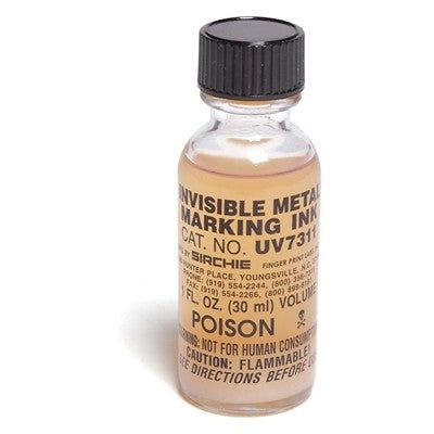 Sirchie - Fluorescent Invisible Metal Marking Ink