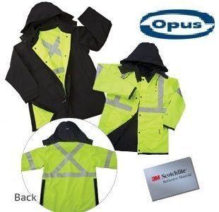 Reversible Safety Rain Jacket