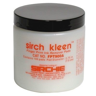 Sirchie - SIRCH KLEEN Fingerprint Ink Remover Pads