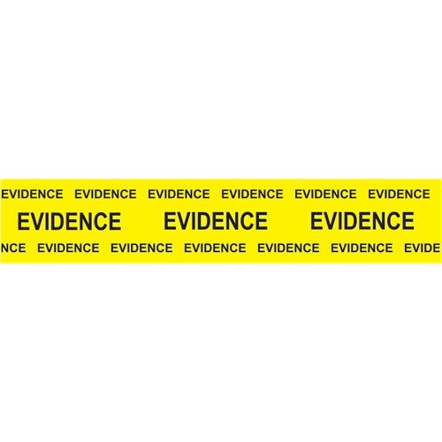 Box Sealing Evidence Tape (black On Yellow) 2'' X 165'