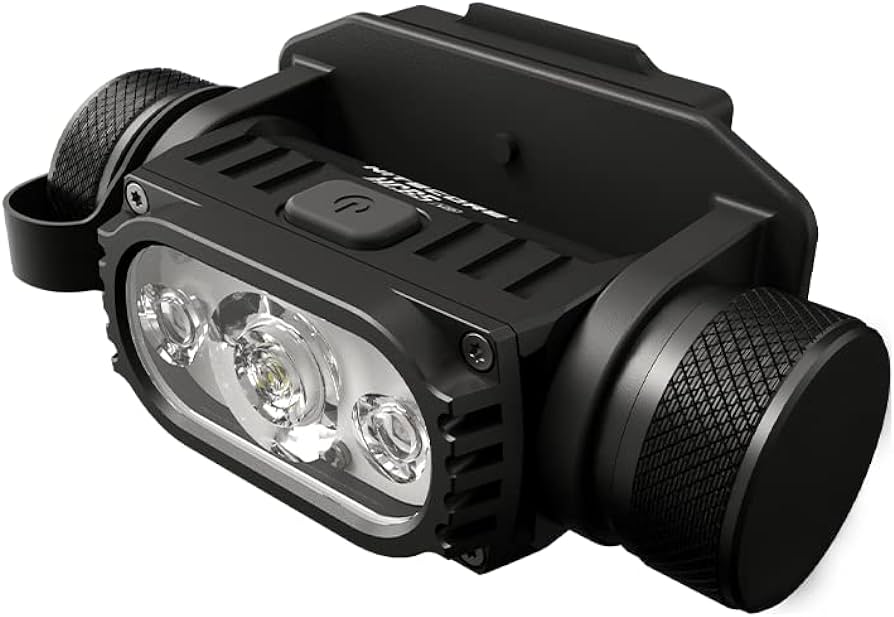 Nitecore HC65M v2 1750 Lumens NVG Mountable Helmet Light, White and Red LED