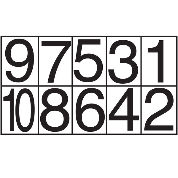 LARGE ADHESIVE PHOTO NUMBERS B