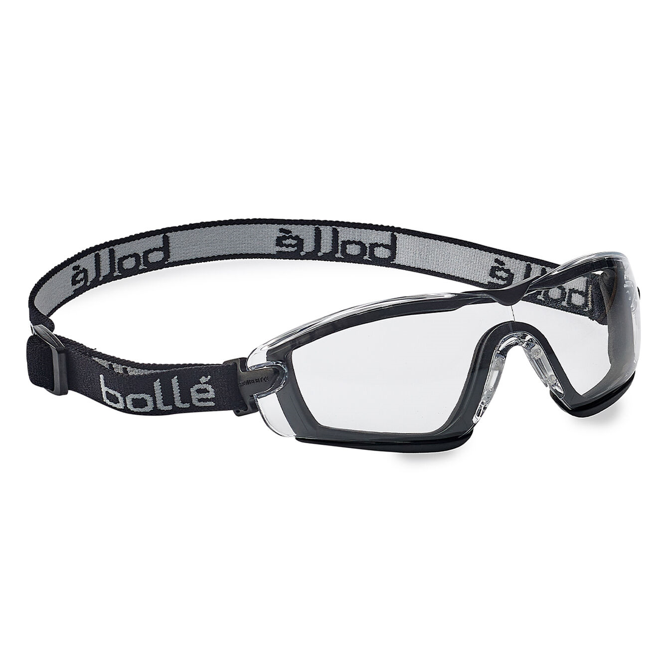 COBRA SAFETY GOGGLE SAFETY PC CLEAR PLATINUM SEALED NYLON SEALED BLACK