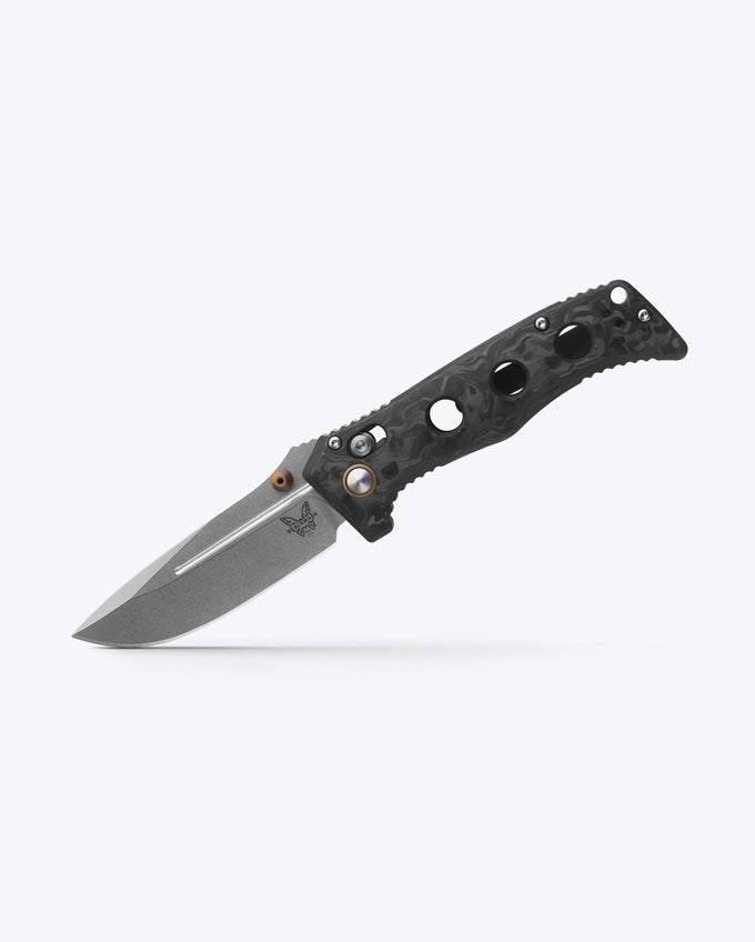Mini Adamas | Marbled Carbon Fiber | Drop-point