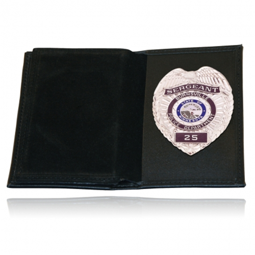 Book Style Badge Case, 2 Oversized Id Windows