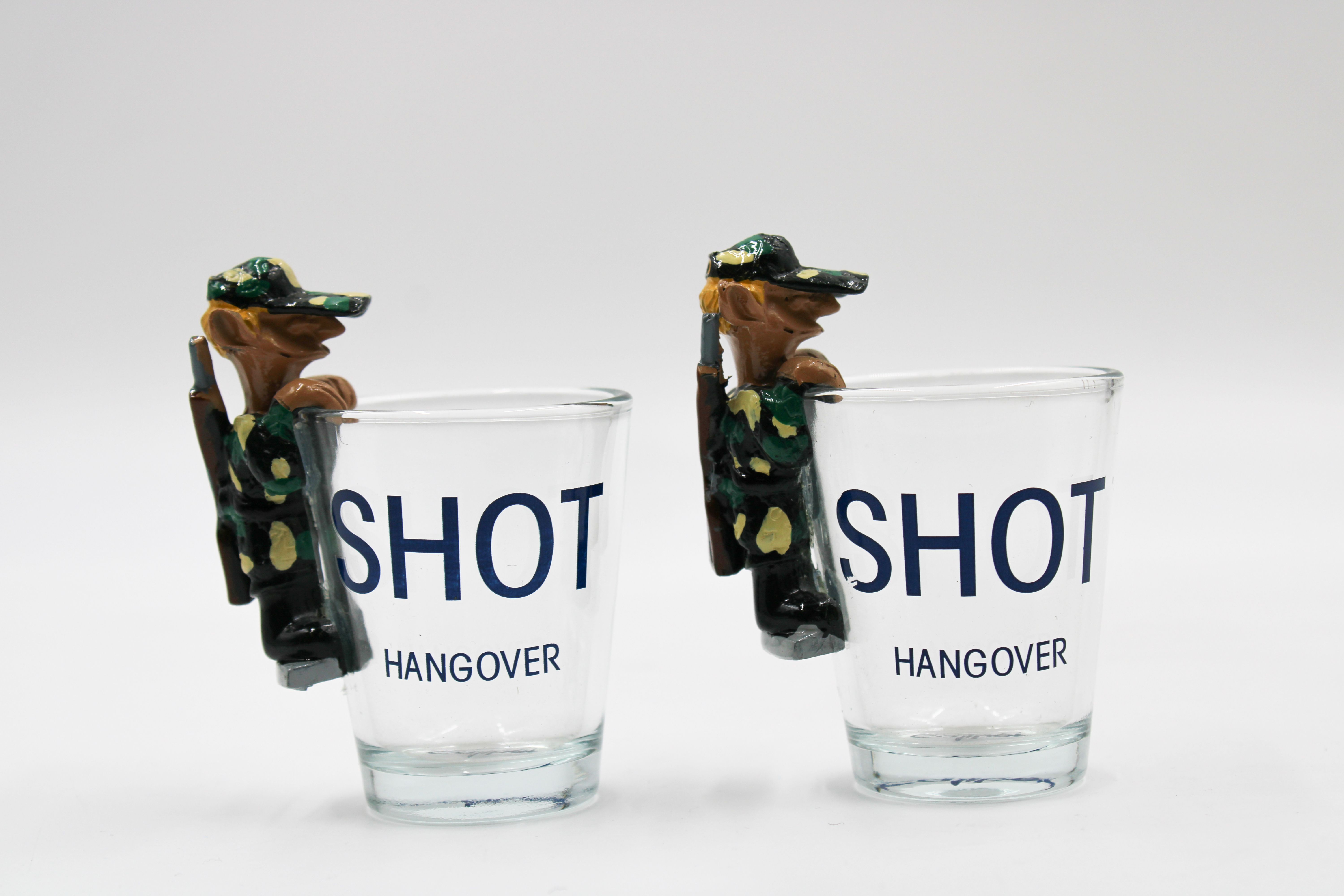 Shot Hangover Shot Glass - Set of 2