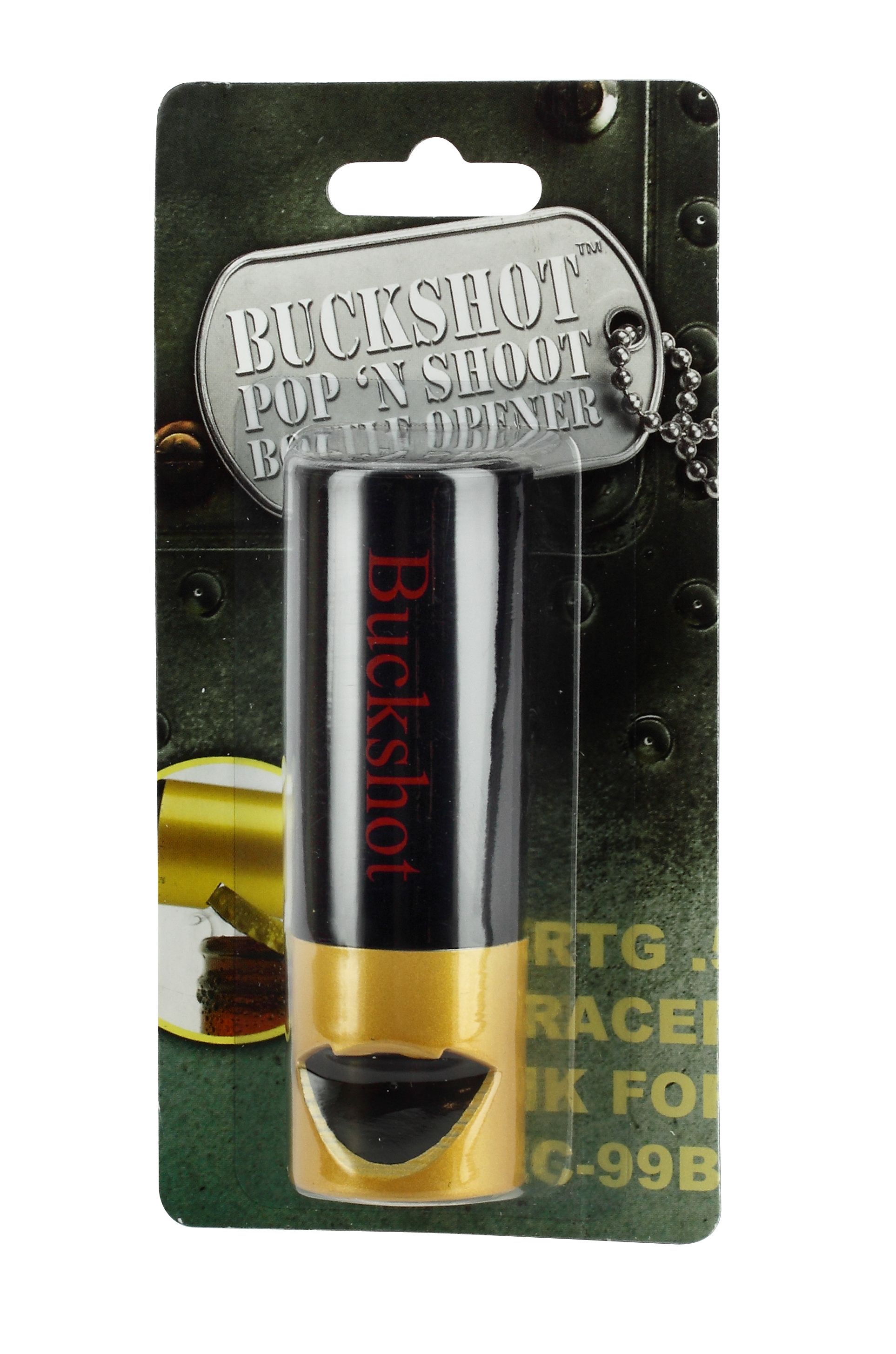 Buck Shot Shot Glass and Bottle Opener
