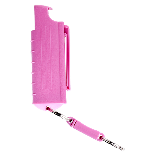 1/2oz Pepper Spray w/ Pink Plastic Case & Quick Release Clip