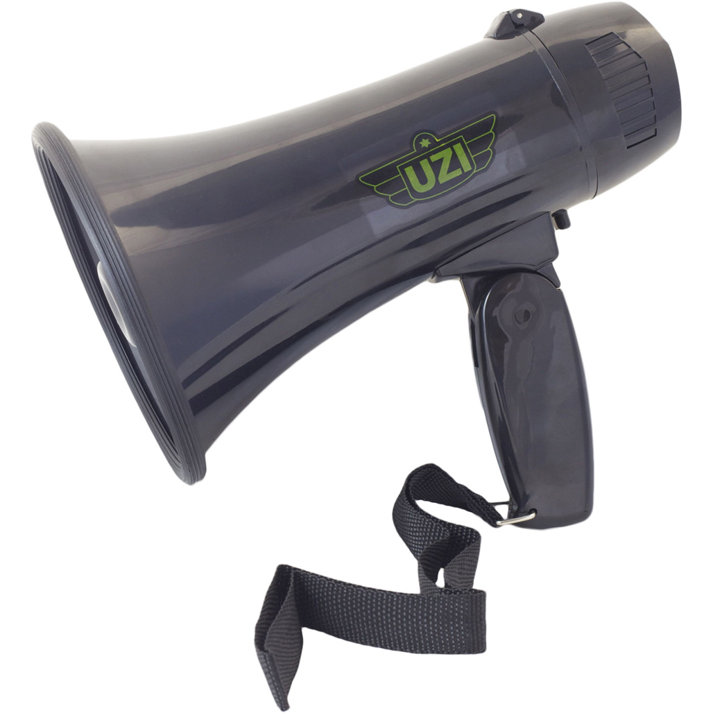 UZI 15 Watt Megaphone w/ Siren