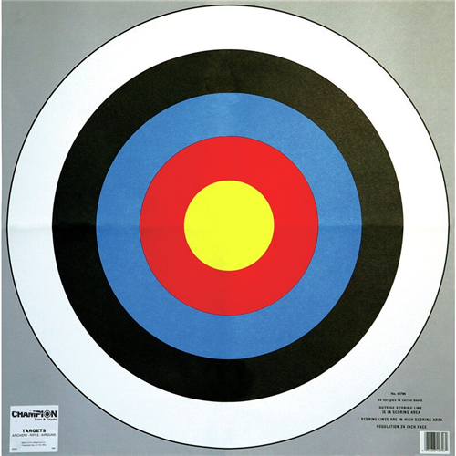 Champion Targets 40796 Archery 24 Bullseye Targets (2 Pack)
