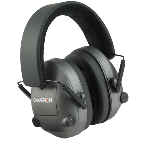 Champion Targets 40974 Electronic Earmuffs, 25dB Noise Reduction Rating, Black