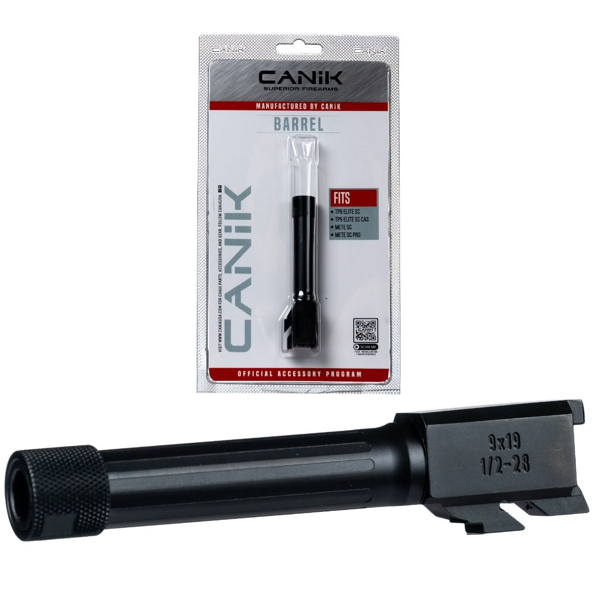 Sub Compact Fluted Threaded Barrel for TP9 Elite SC, TP Elite SC CAS, METE SC, METE SC Pro